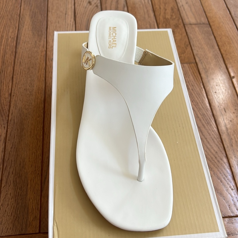 Michael Kors Lucinda Kitten-Heel Sandals - Picture 2 of 7